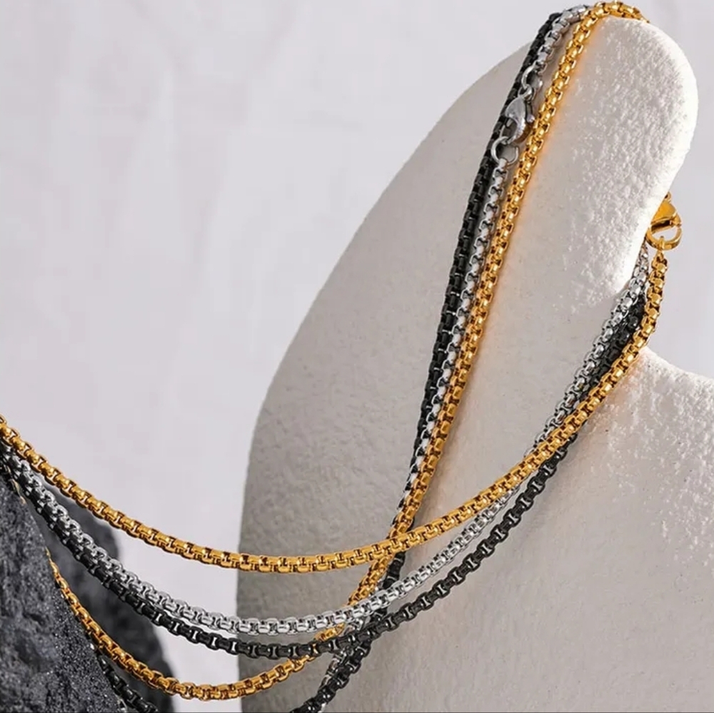 Stylish Men Stainless Steel Pendant Necklace - Picture 3 of 7
